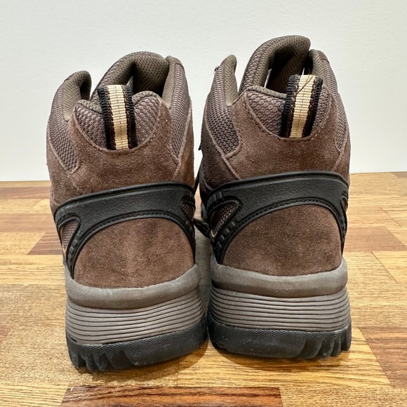 Propet Mens Boots 12 Brown Leather Waterproof Work Wear Outdoor Hiking Lace‎ Up - Picture 5 of 10